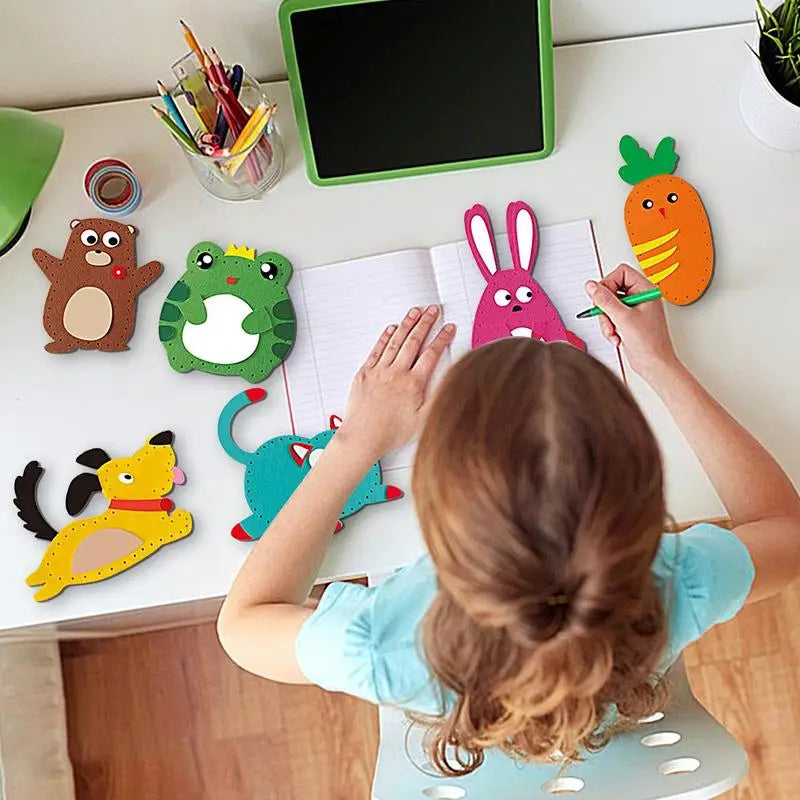 Kids' Sewing Craft Kit – 6 DIY Felt Animals