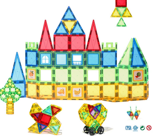 Magnetic Building Blocks Sets, 6.5cm - Educational STEM Toy & Gift for Creative Play