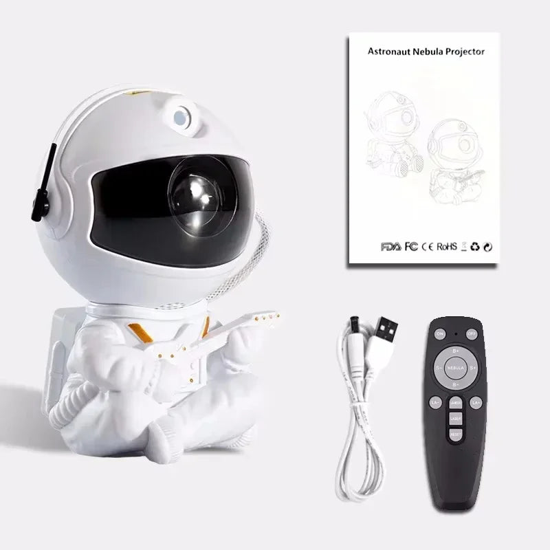 Galaxy Star Astronaut Projector – LED Night Light for Kids