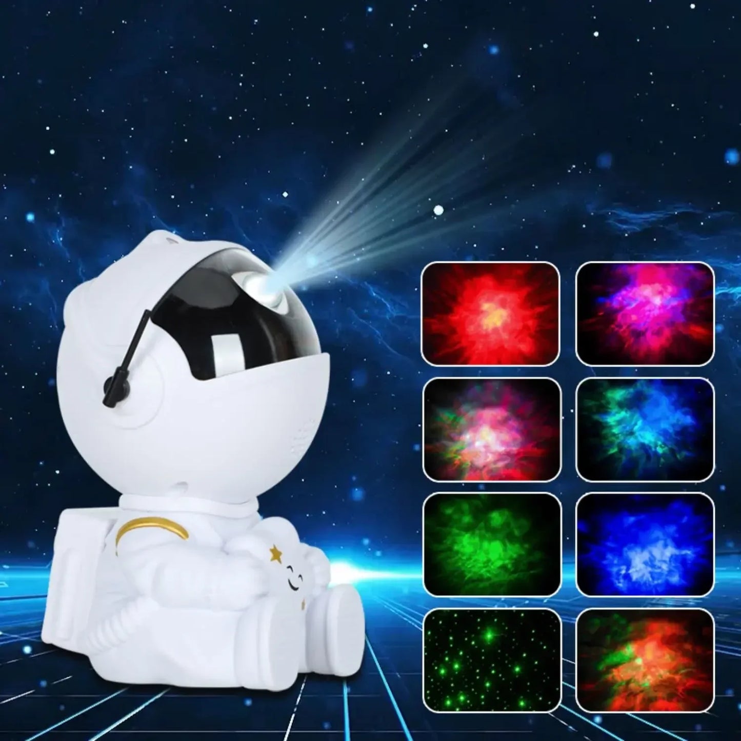 Galaxy Star Astronaut Projector – LED Night Light for Kids
