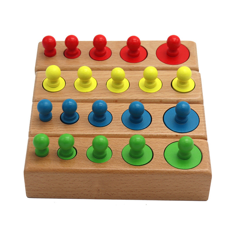 Montessori-Inspired Early Learning Wooden Building Blocks