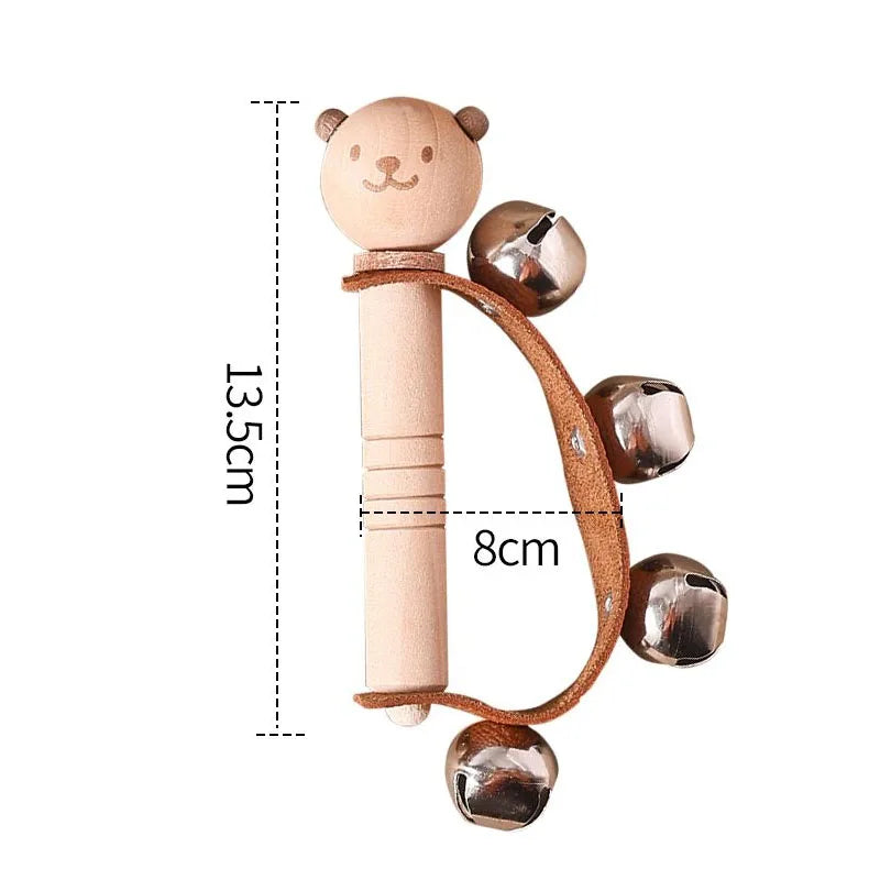 Musical Wooden Toy Set for Babies – Rattle, Bell, Drum & Xylophone Percussion Instruments