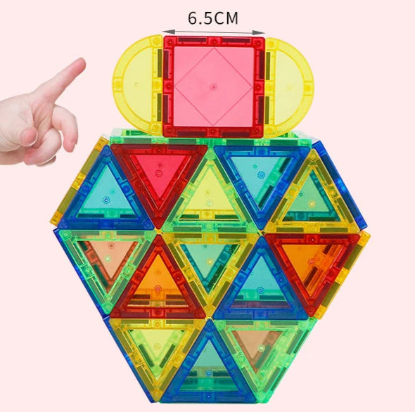 Magnetic Building Blocks Sets, 6.5cm - Educational STEM Toy & Gift for Creative Play