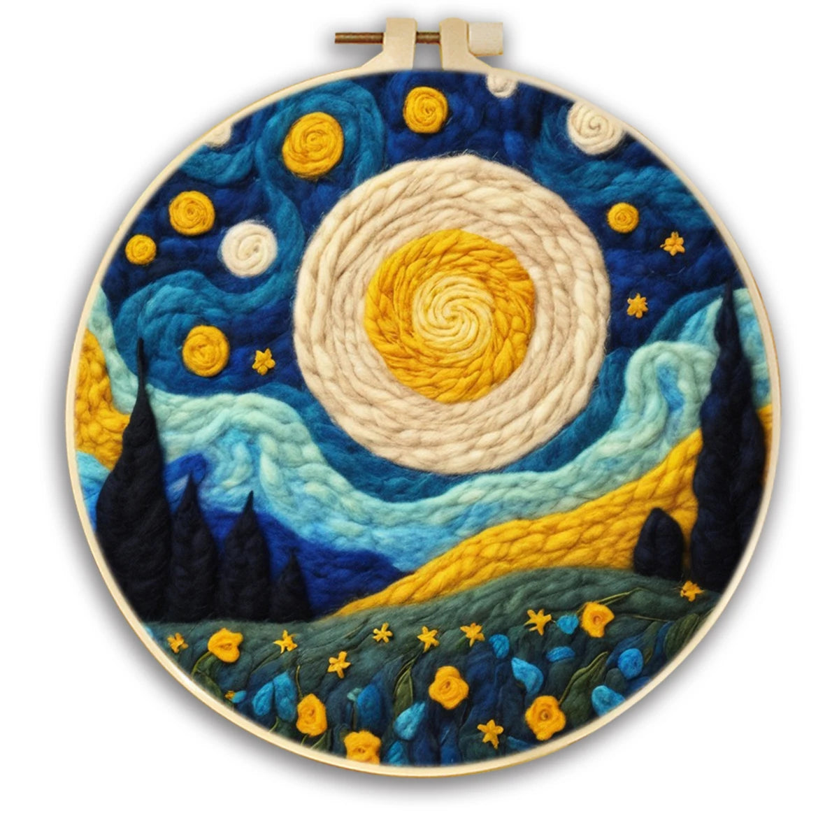 Wool Felting Painting Kits - Sky