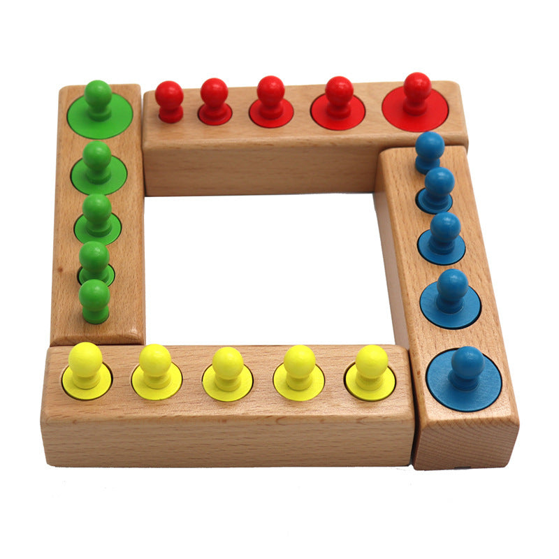 Montessori-Inspired Early Learning Wooden Building Blocks
