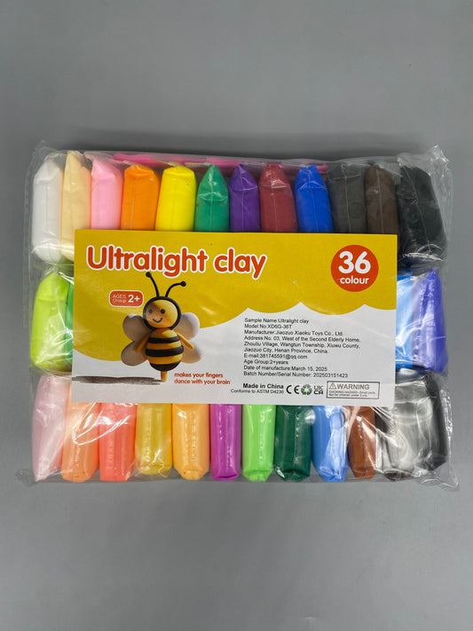 36 Colours Air Dry Modelling Clay Set – Bundle Deal - Buy 3, Get 1 FREE!