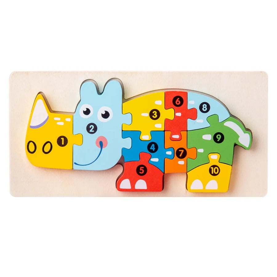 Wooden Puzzle Sets, Animals