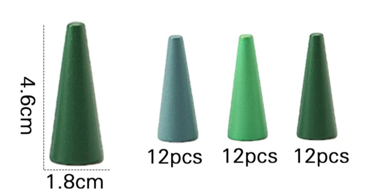 Kids Wooden Montessori Loose Parts for Open-ended Play - Nordic Waldorf-Style
