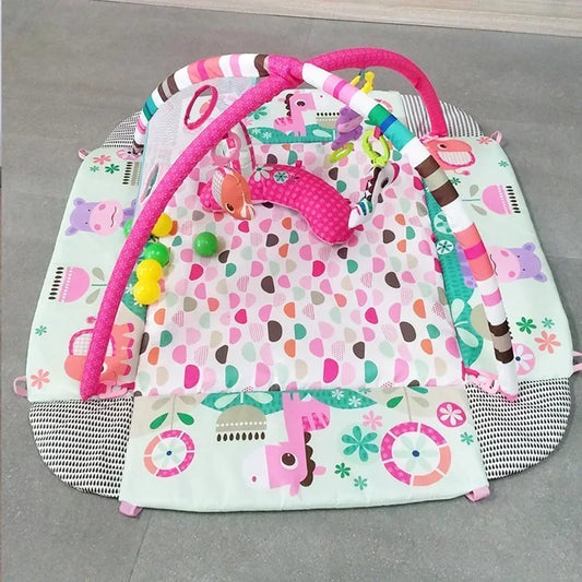 Multifunctional Baby Play Mat with Activity Frame – Crawling & Learning Fun