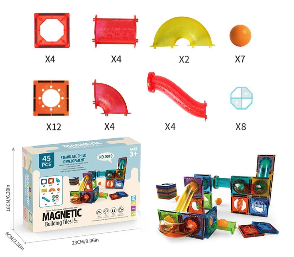 Magnetic Building Blocks Sets, 5.5cm