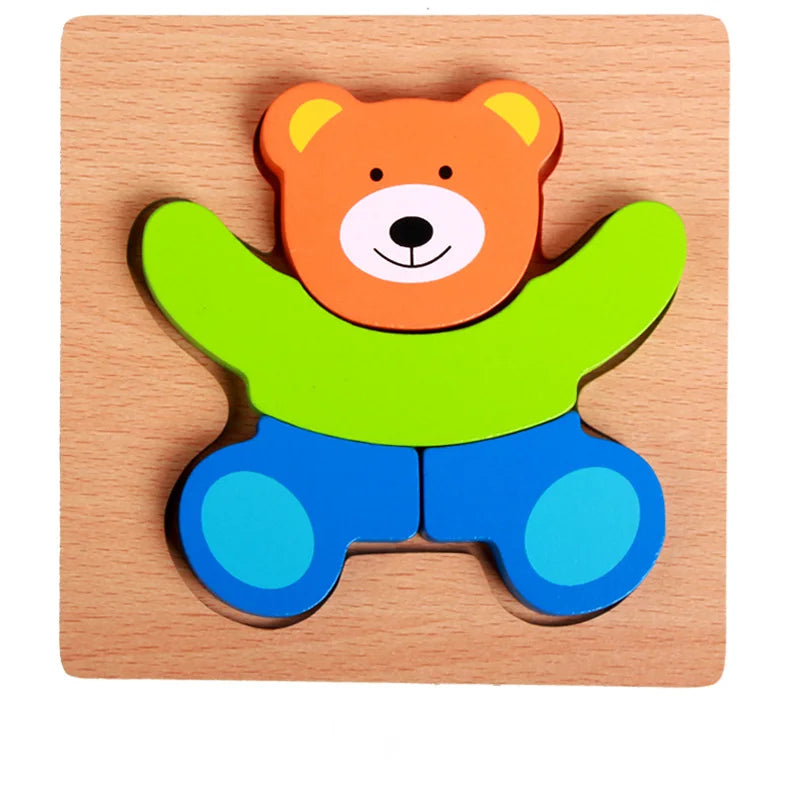 Wooden 3D Animal Puzzles