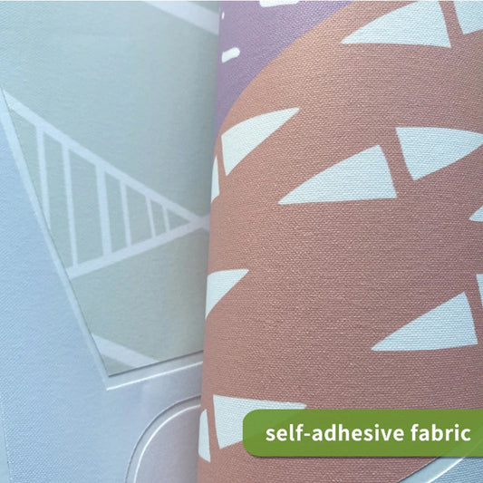 Colourful Cartoon Mountains Fabric Wall Stickers