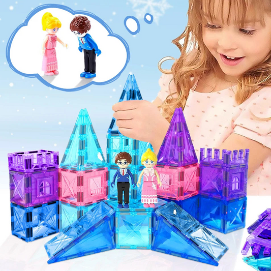 Magnetic Building Blocks Sets, 7.5cm - 42-pcs Princess Castle