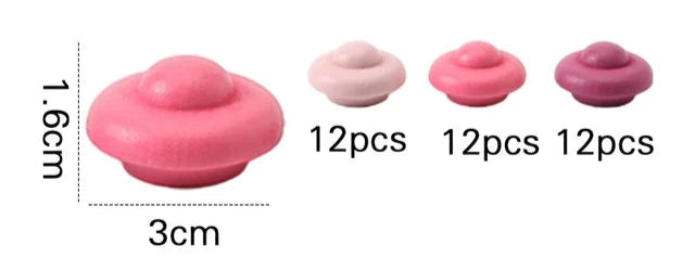 Kids Wooden Montessori Loose Parts for Open-ended Play - Nordic Waldorf-Style
