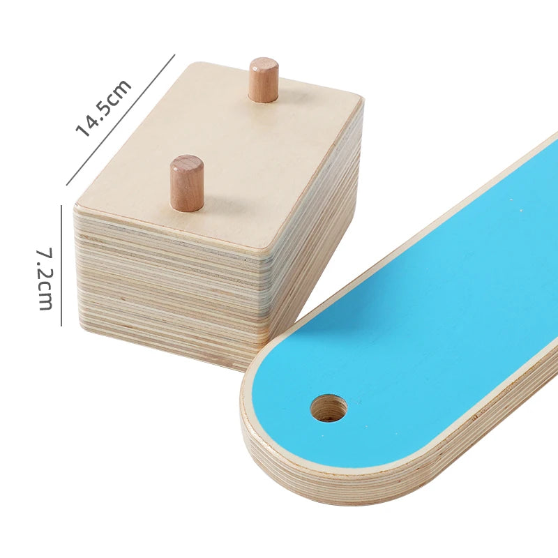 23-Piece Montessori Wooden Balance Bridge Set – Sensory & Motor Skills Training