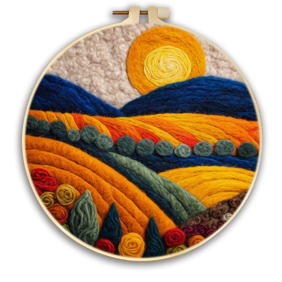Wool Felting Painting Kits - Flowers