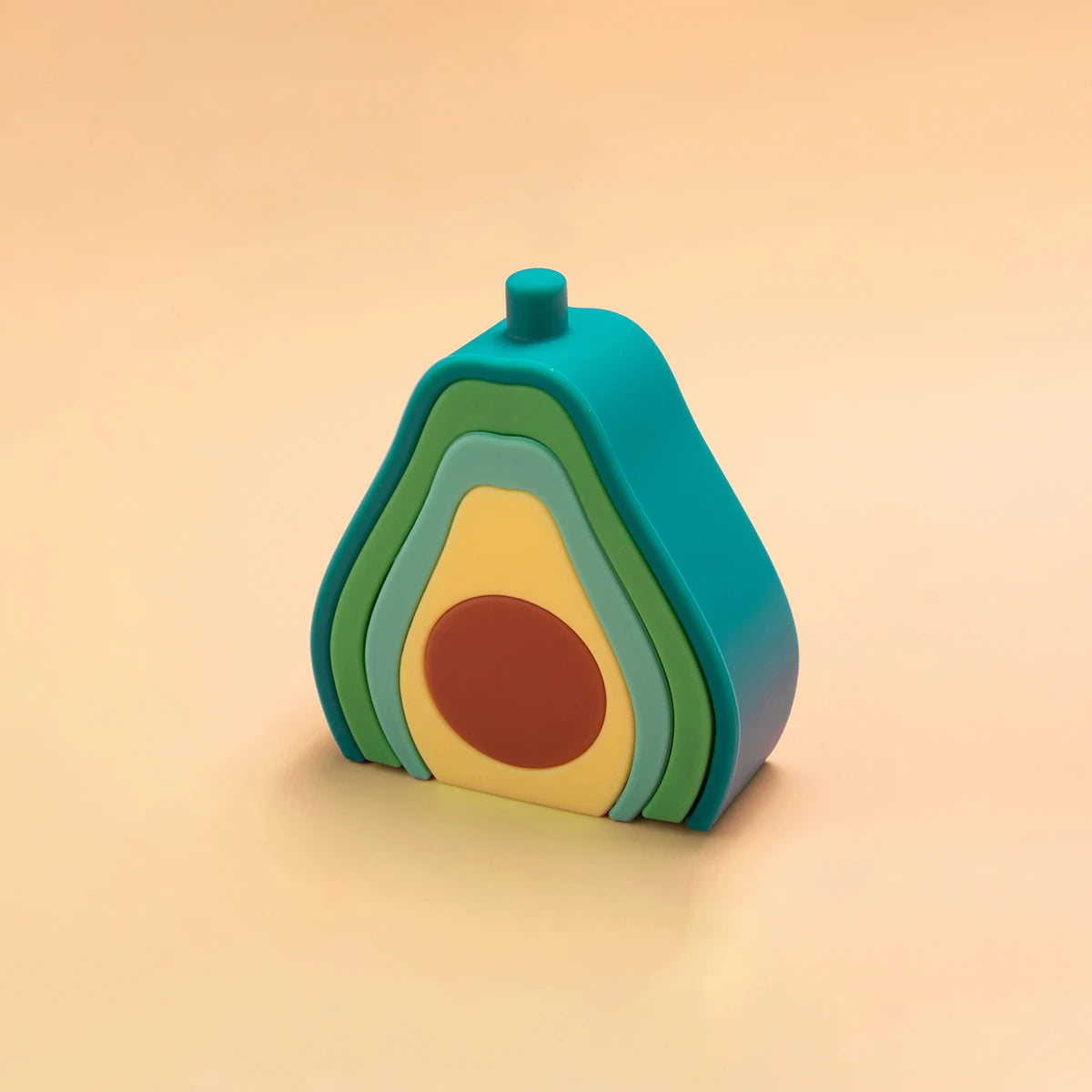 Montessori Silicone Stacking Blocks Sets - Fruits