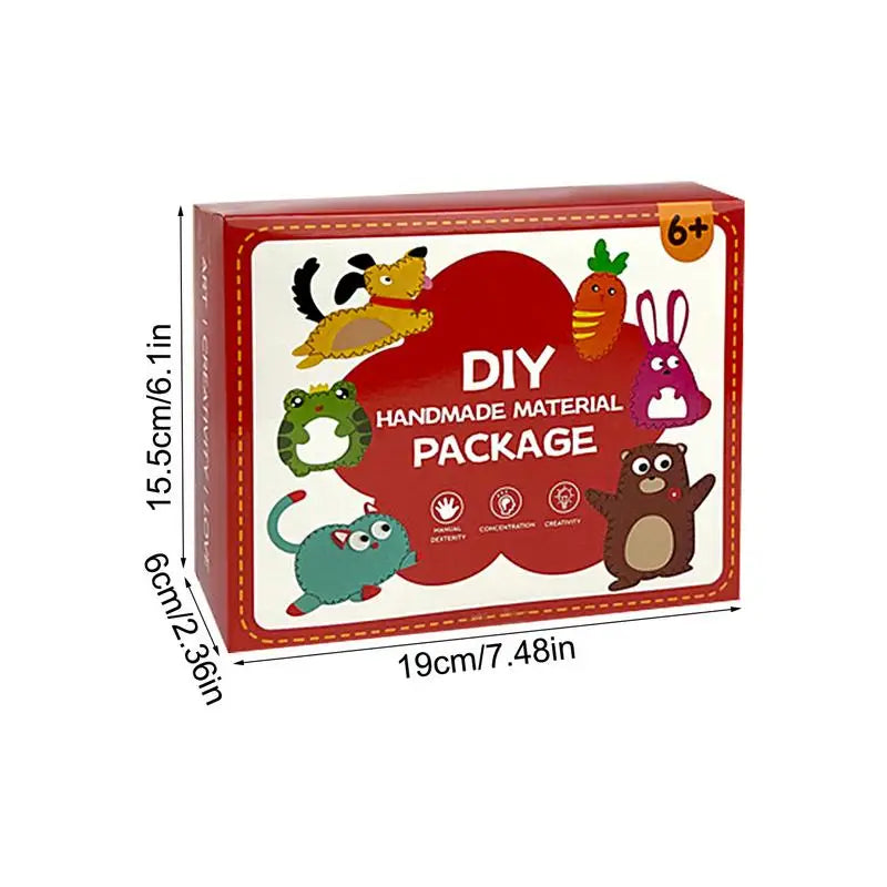 Kids' Sewing Craft Kit – 6 DIY Felt Animals
