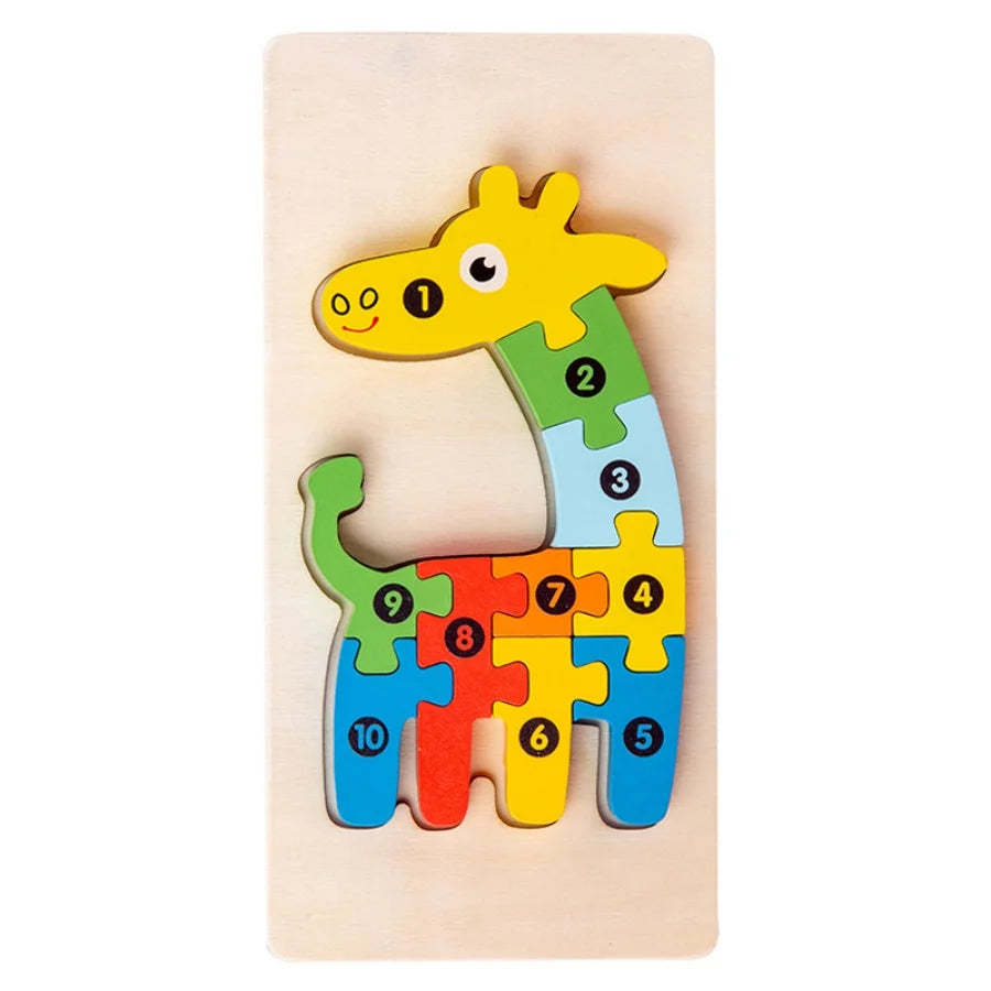 Wooden Puzzle Sets, Animals