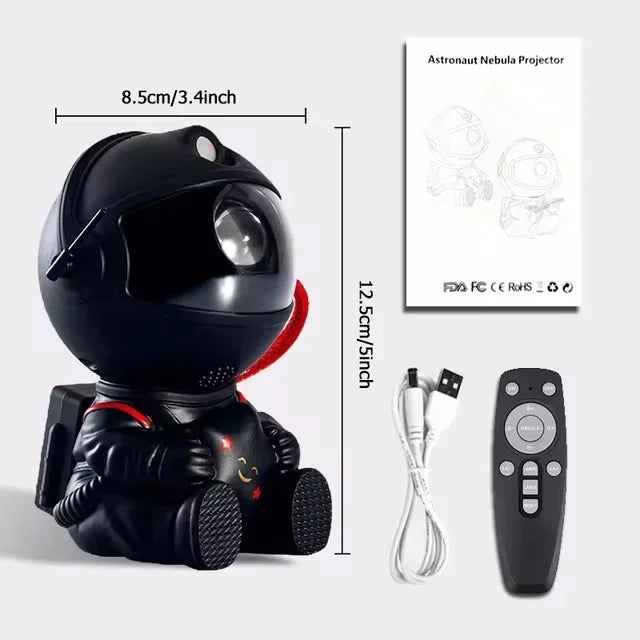 Galaxy Star Astronaut Projector – LED Night Light for Kids
