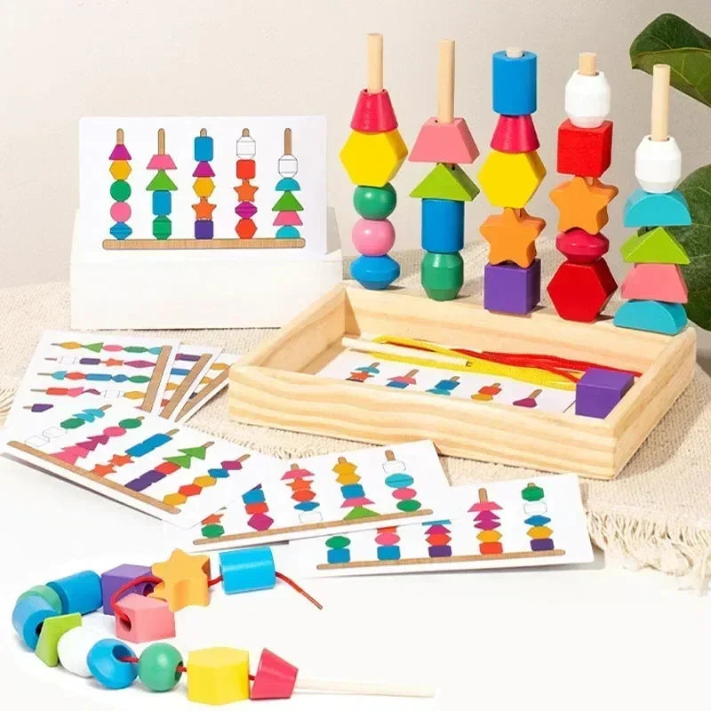 Montessori Wooden Colour & Shape Matching Puzzle