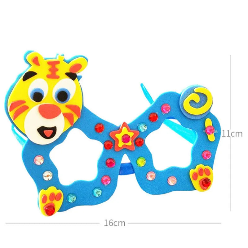 5-pieces DIY EVA Glasses Kit – Kids Craft Set