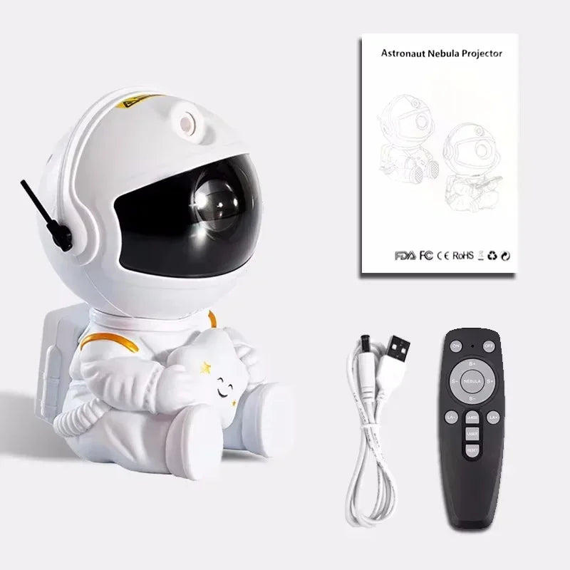 Galaxy Star Astronaut Projector – LED Night Light for Kids