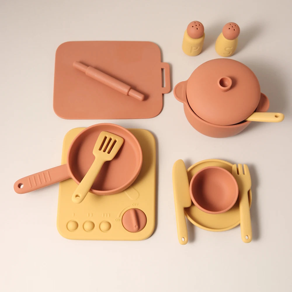 3-Piece Silicone Cooking Play Set