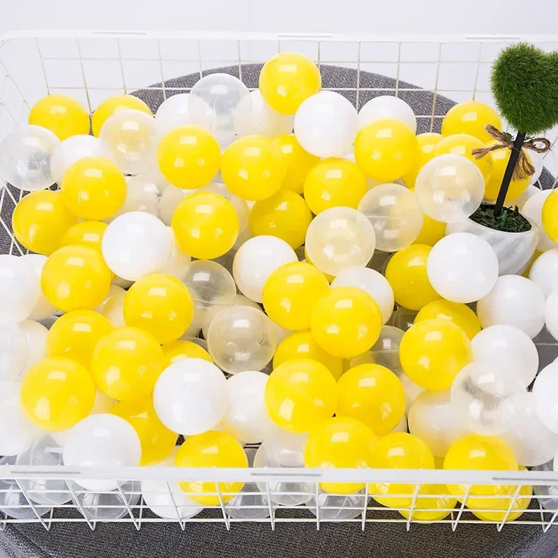 100-pcs Soft Play Balls for Kids – dia 55mm, mixed colours sets