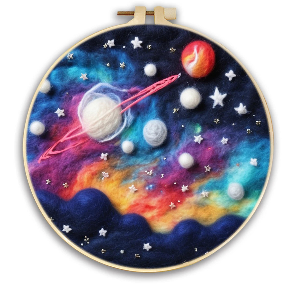 Wool Felting Painting Kits - Sky