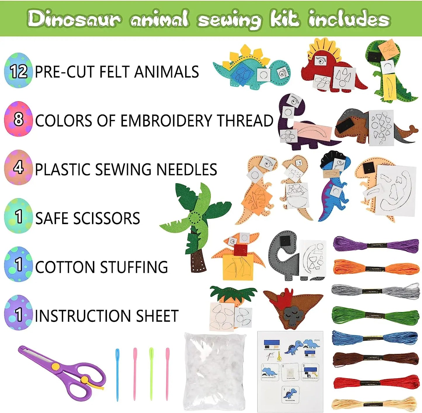 Animal and Dinosaur Sewing Kits for Kids – Make Your Own Friends!
