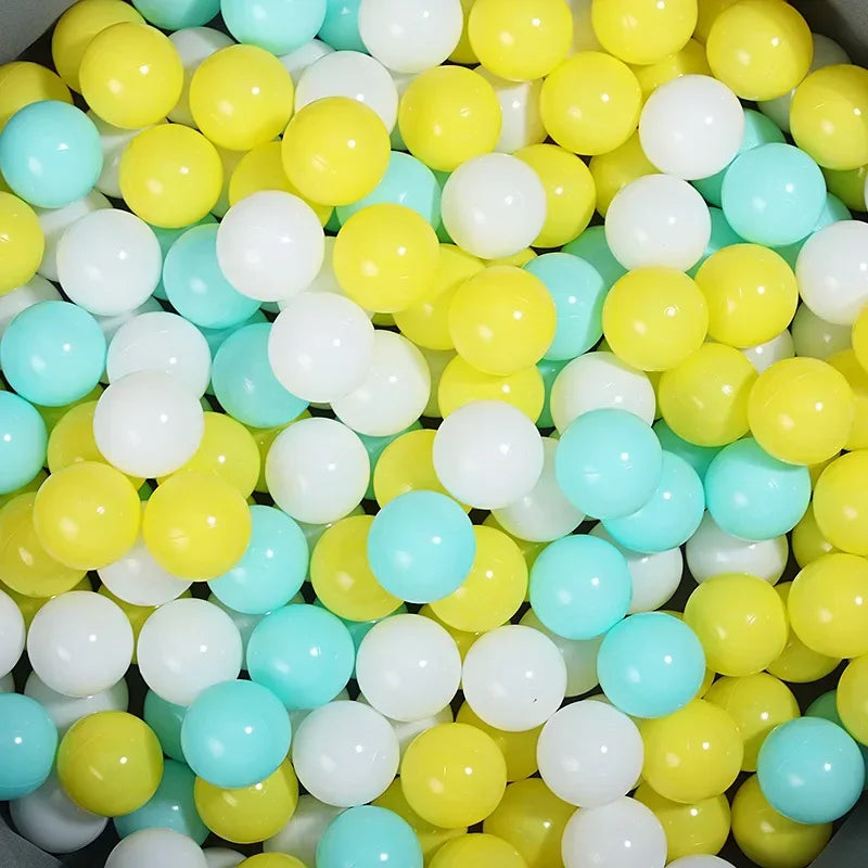 100-pcs Soft Play Balls for Kids – dia 55mm, mixed colours sets