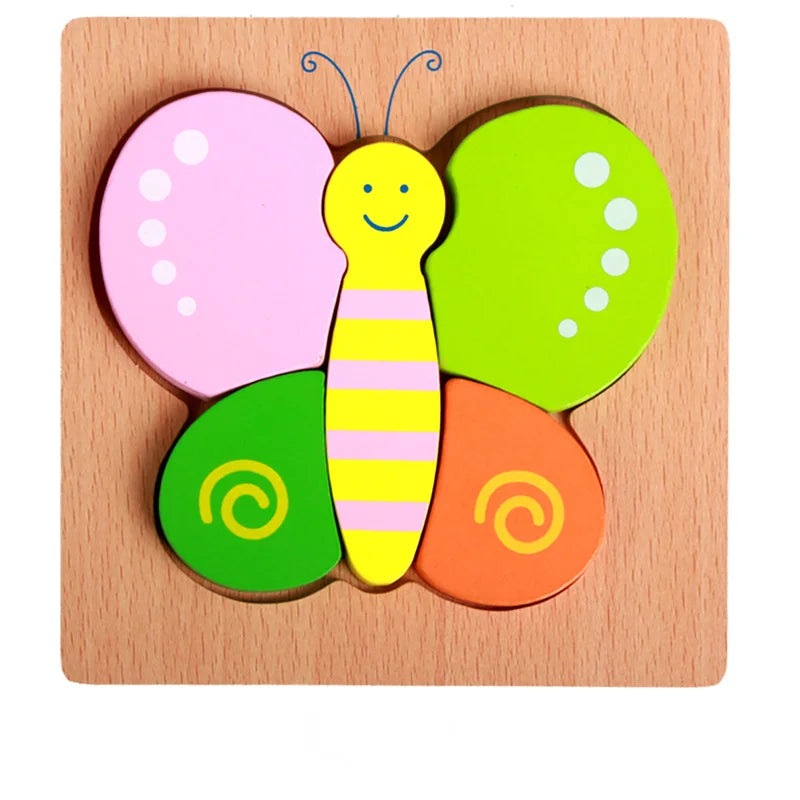 Wooden 3D Animal Puzzles