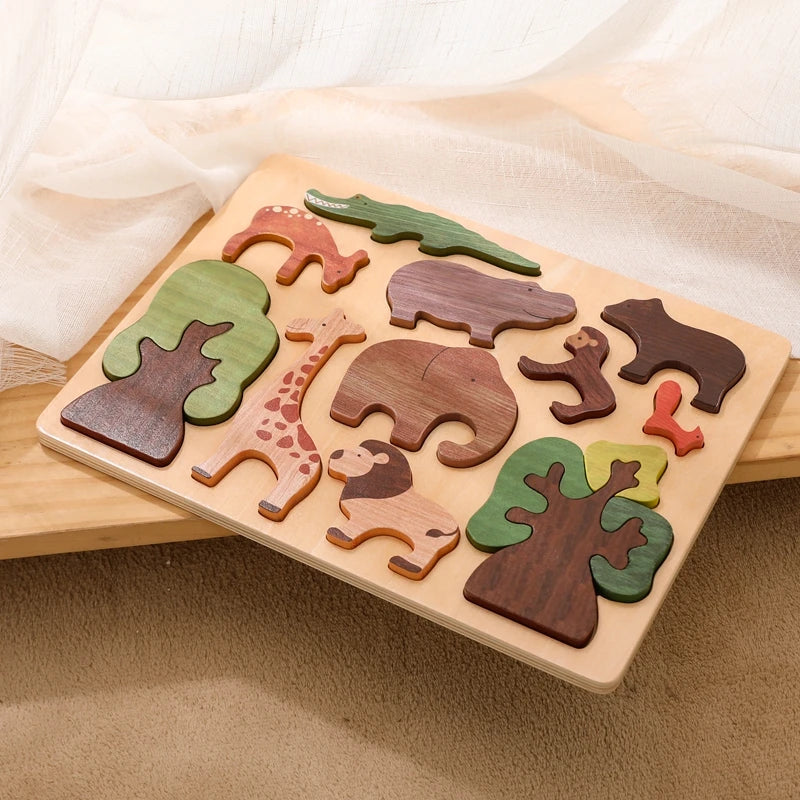 3D Wooden Forest Animal Puzzle