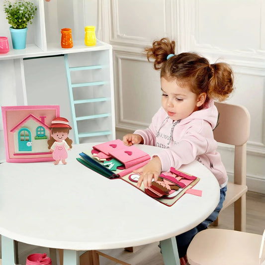 Pink House Felt Busy Board