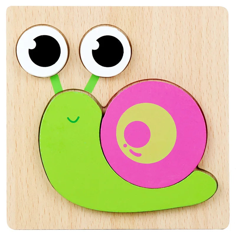 Wooden 3D Animal Puzzles