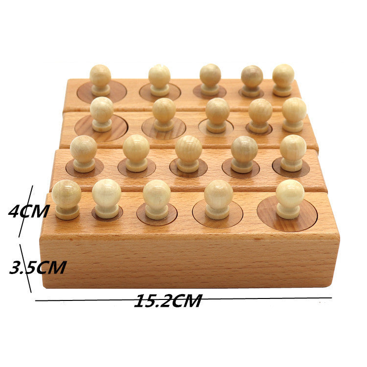 Montessori-Inspired Early Learning Wooden Building Blocks