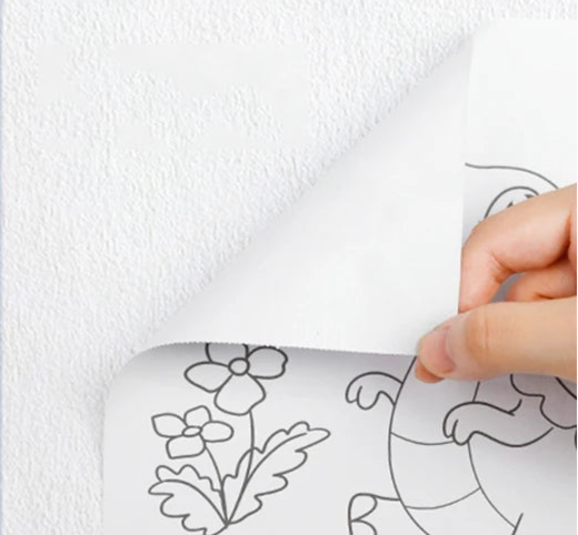 Kids’ Drawing & Painting Roll, 3m x 30cm – Mess-Free Sticky Art Paper Sets