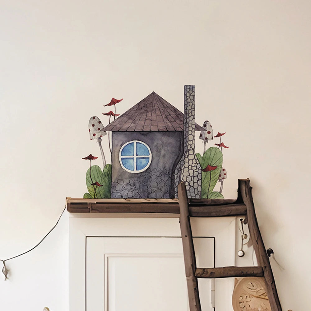 Boho Fabric Wall Decals – Fox, Animals & Cozy House Design