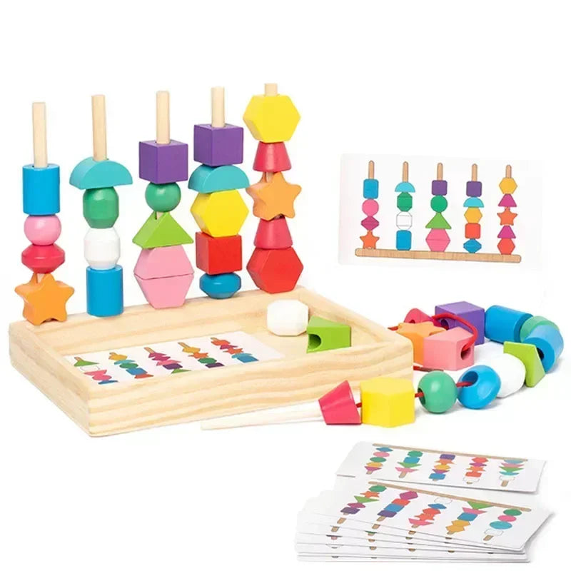 Montessori Wooden Colour & Shape Matching Puzzle