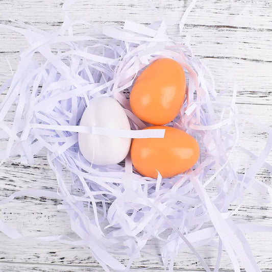 6pcs Wooden Play Eggs – Pretend Food Toy Set