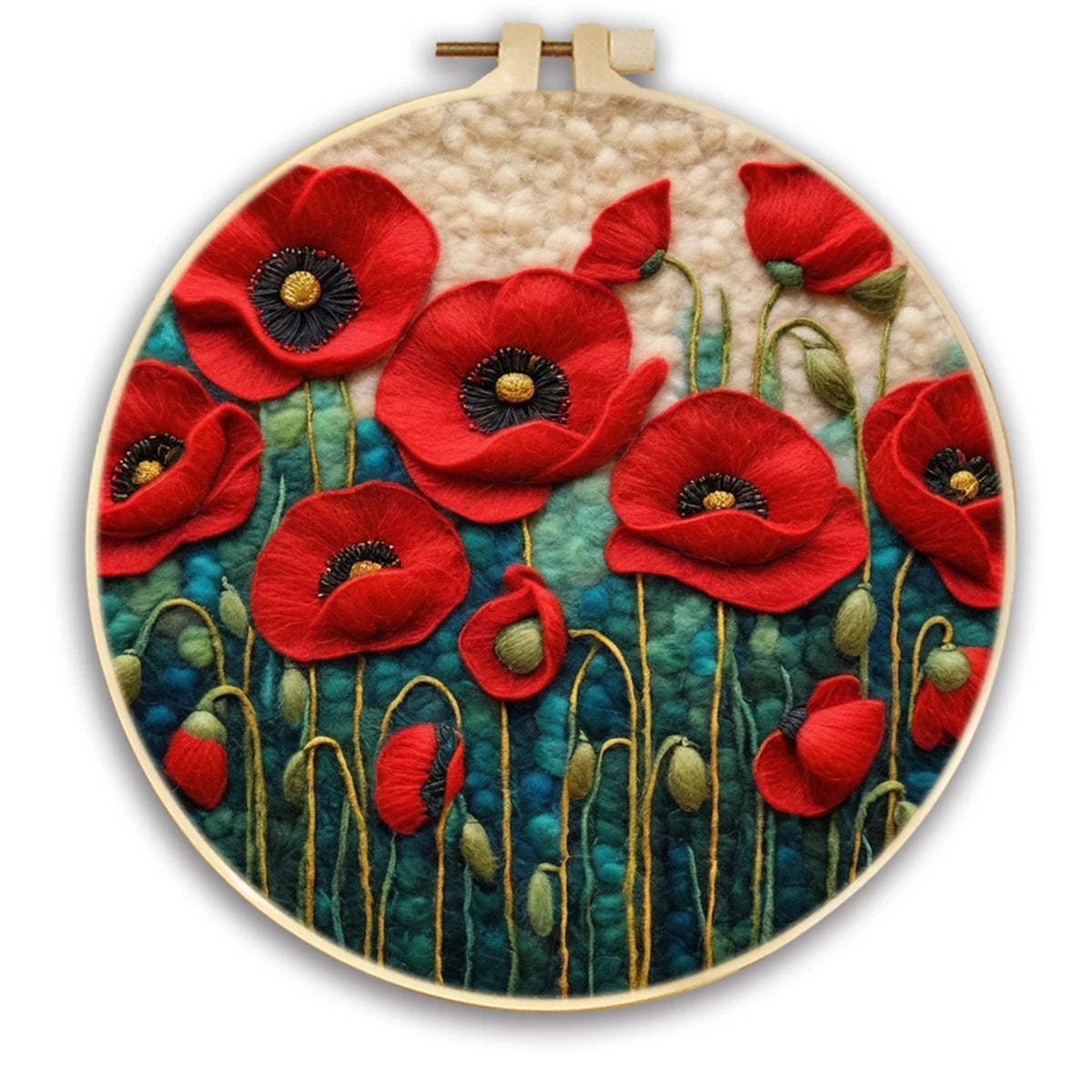 Wool Felting Painting Kits - Flowers