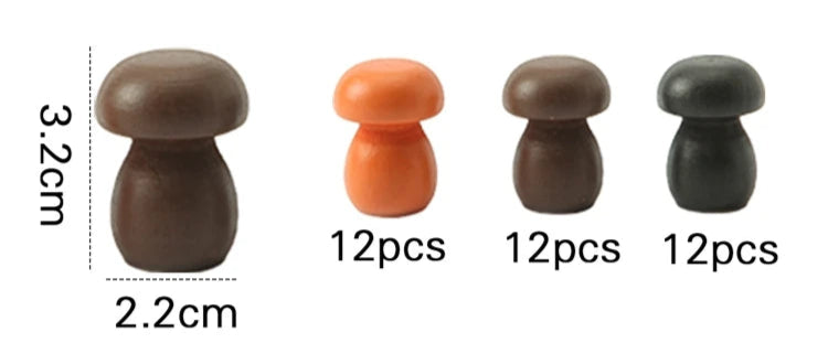 Kids Wooden Montessori Loose Parts for Open-ended Play - Nordic Waldorf-Style