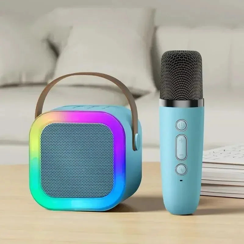 K12 Bluetooth Wireless Portable Karaoke Speaker with 2 Microphones