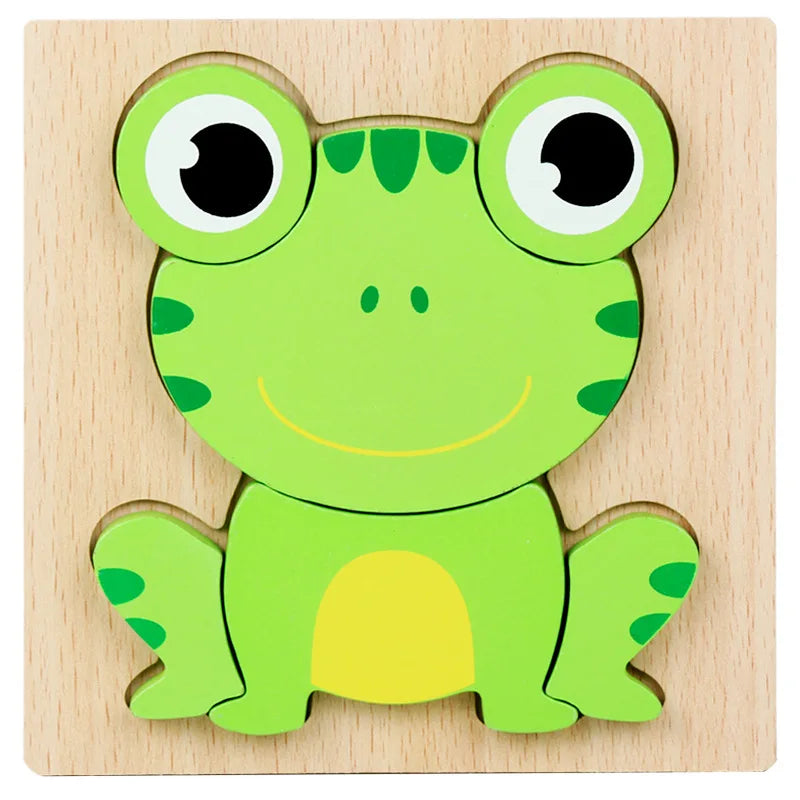 Wooden 3D Animal Puzzles