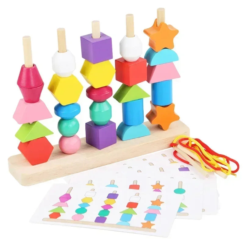 Montessori Wooden Colour & Shape Matching Puzzle
