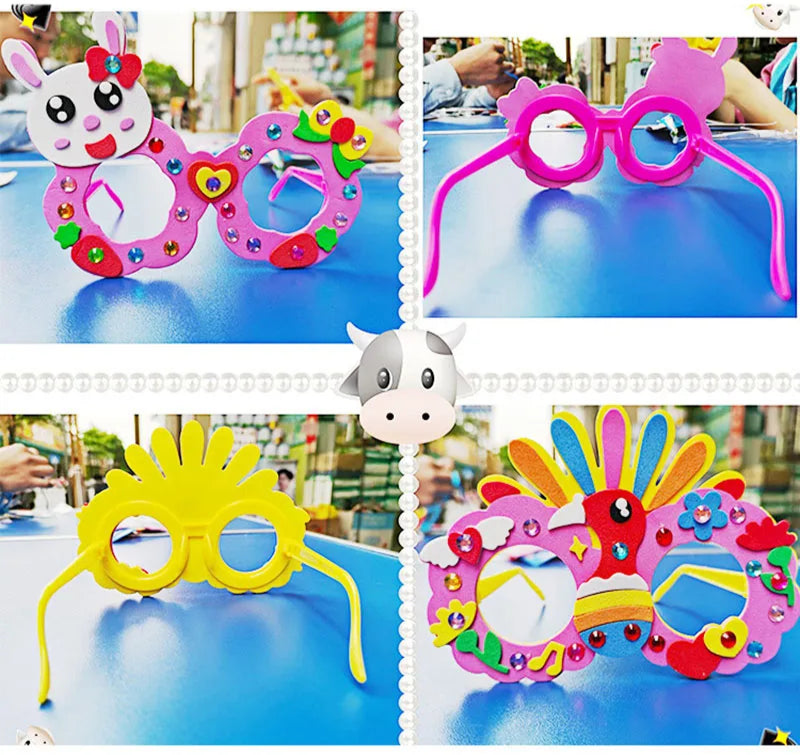 5-pieces DIY EVA Glasses Kit – Kids Craft Set