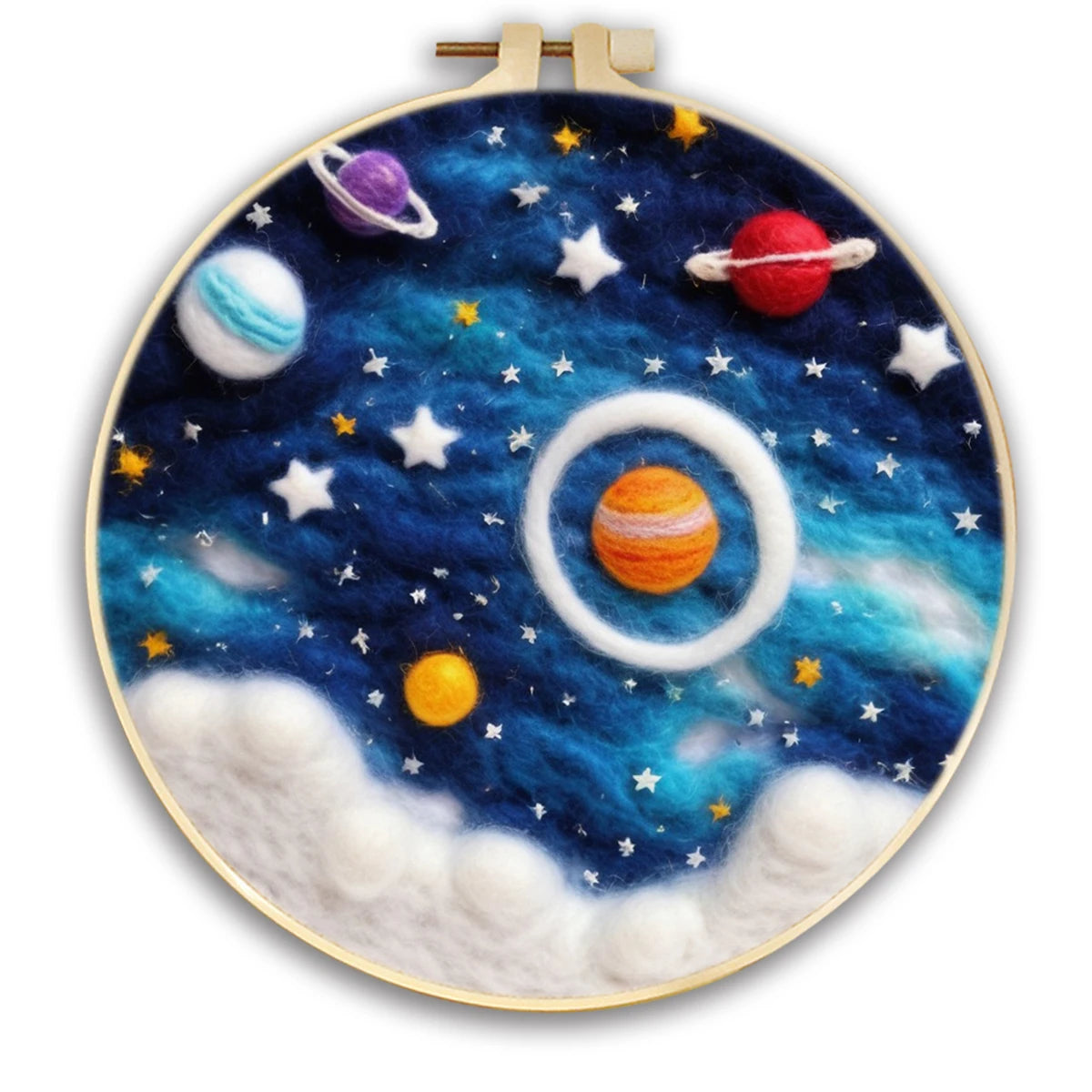 Wool Felting Painting Kits - Sky
