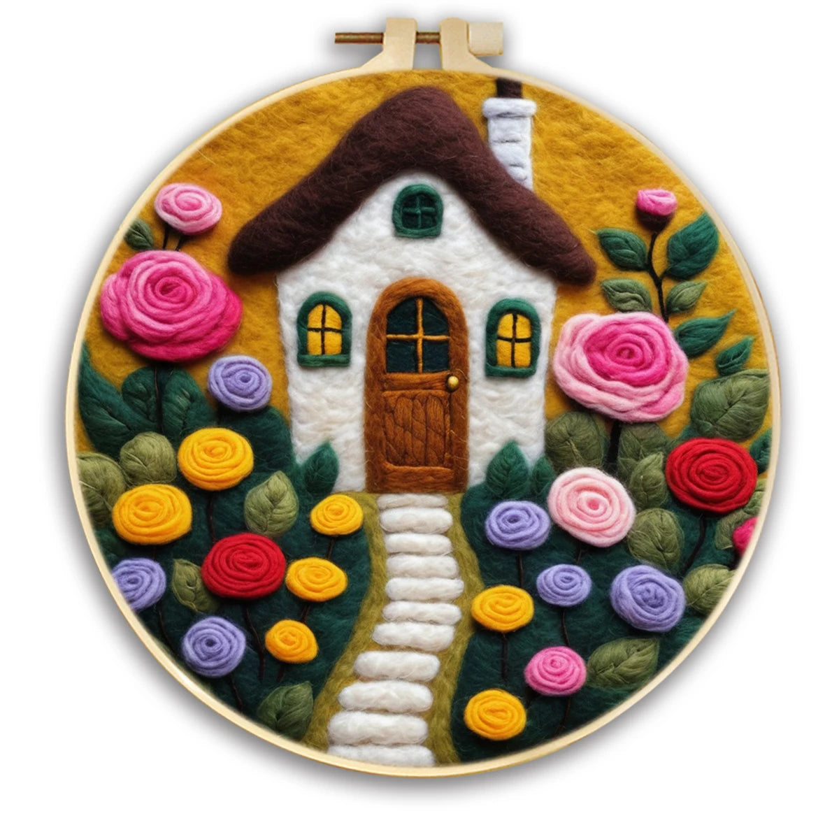 Wool Felting Painting Kits - Flowers