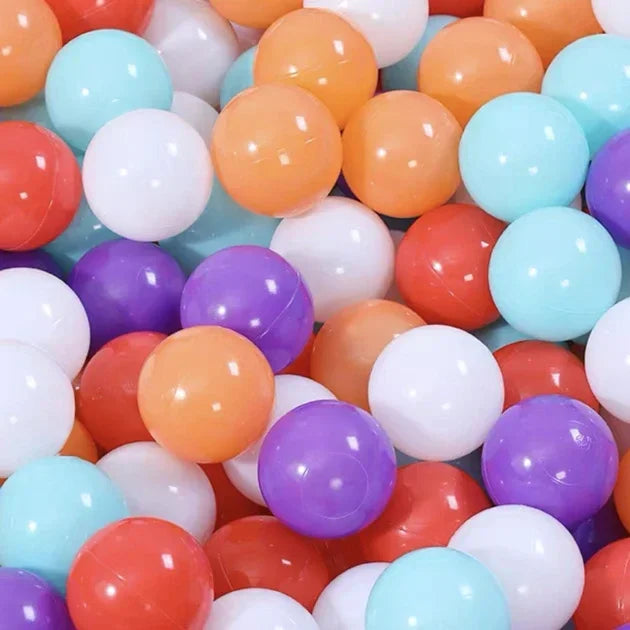 100-pcs Soft Play Balls for Kids – dia 55mm, mixed colours sets
